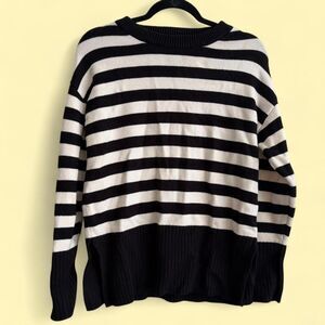 Industry Black & White Striped Sweater — Size S/P